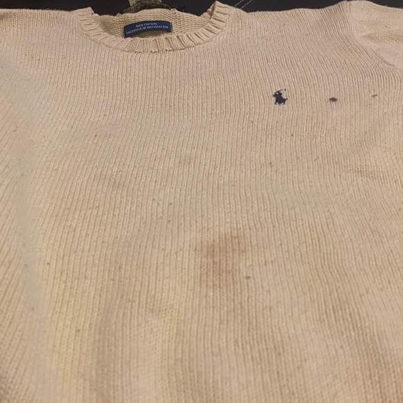 Polo by Ralph Lauren Cable neck sweater Men’s sz small - Picture 2 of 5